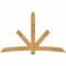 Ekena Millwork Alberta Rough Sawn Timber Gable Bracket, Western Red Cedar, 96"W x 60"H x 6"D x 6"F, 15/12 Pitch GBW096X60X0606ALB00RWR - alternate 1